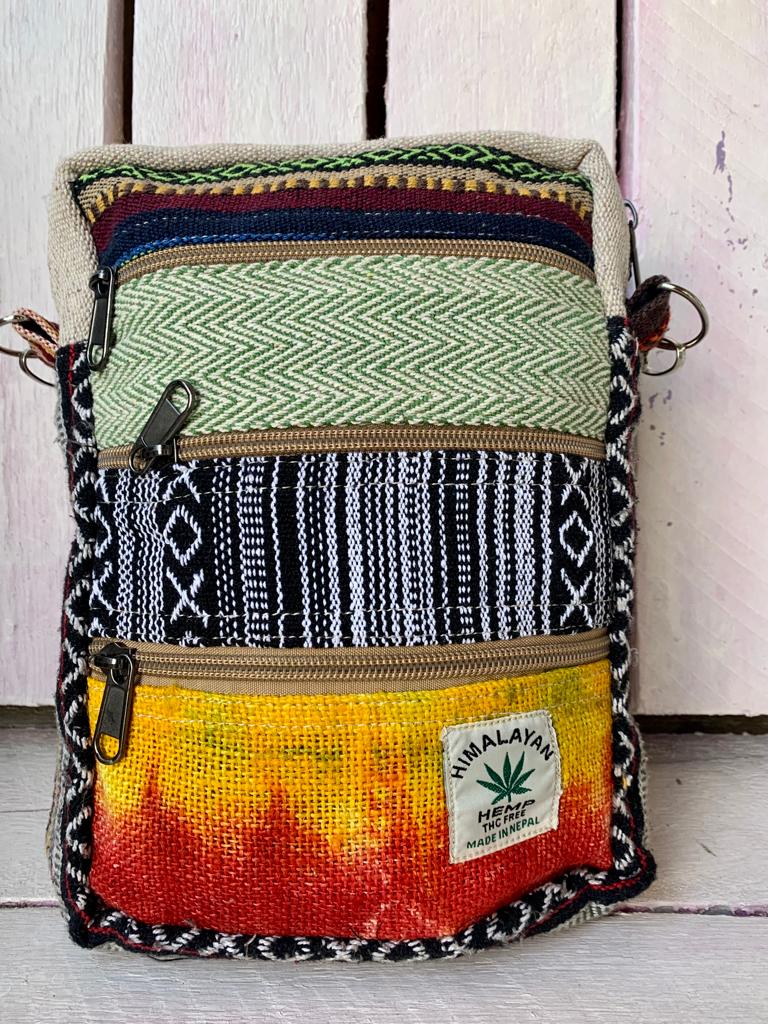 5 pocket hemp side bag