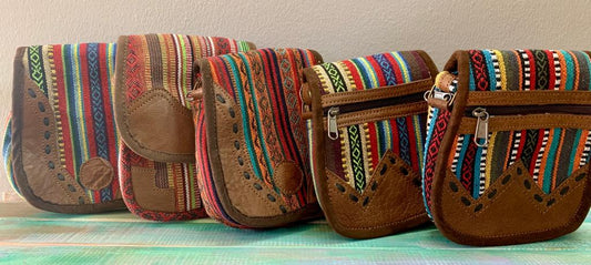 Leather Gheri medium bag