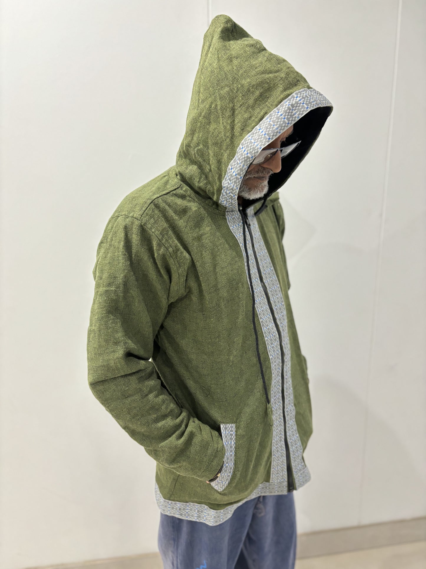 Stonewashed winter jacket